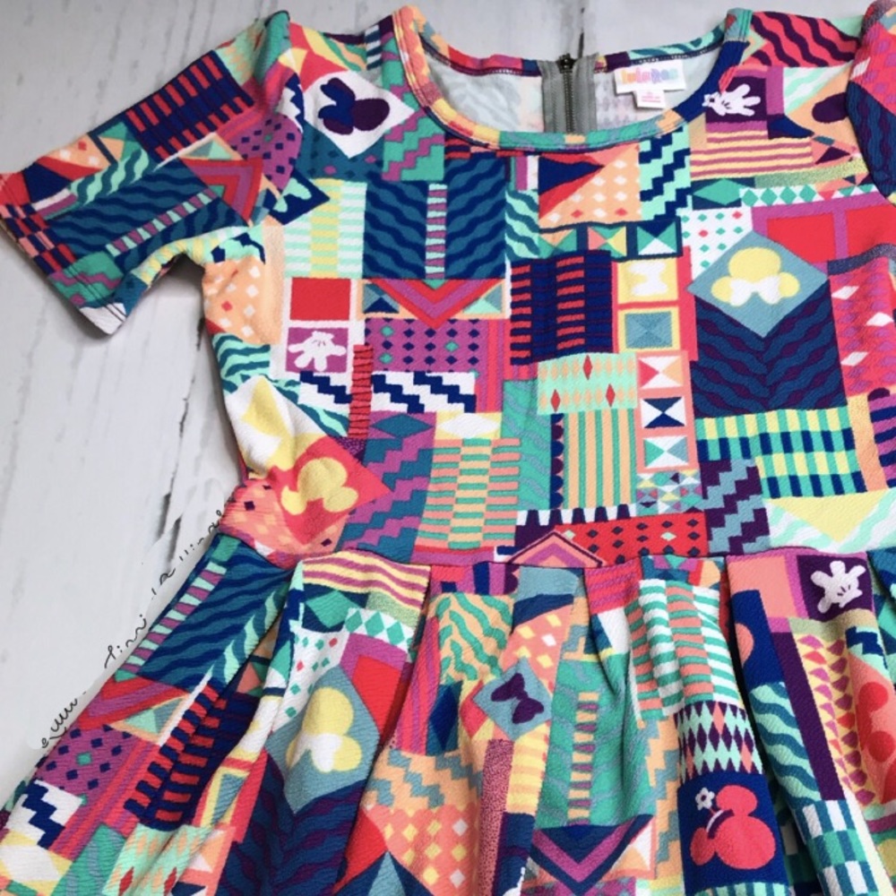 LuLaRoe Amelia - Disney Small World
